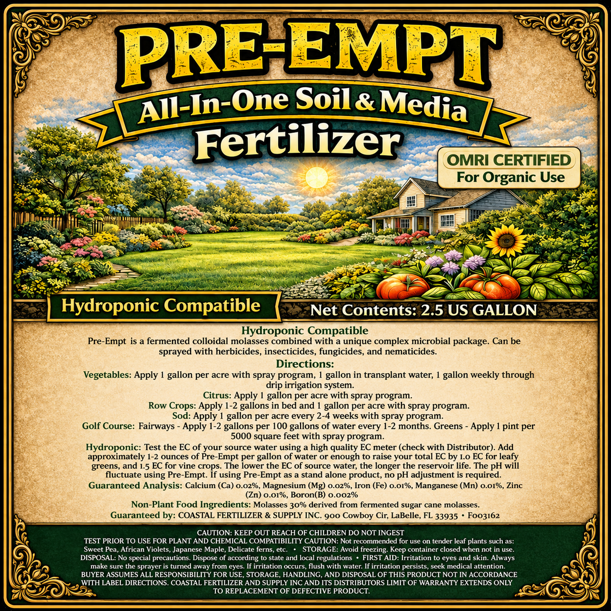PRE-Empt Label Back