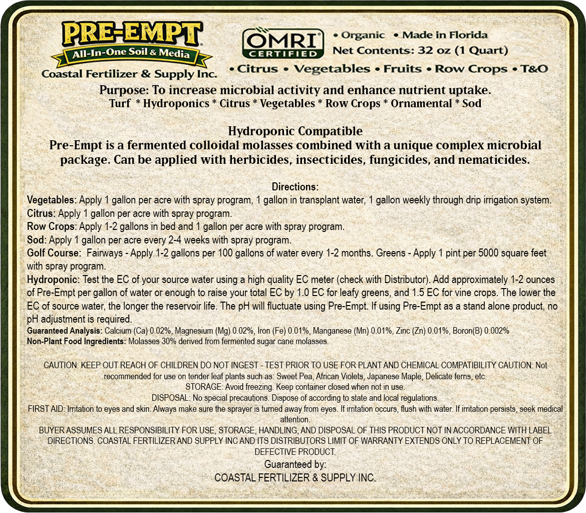 Pre-Empt, OMRI-listed Organic Hydroponic All-In-One Soil & Media - Image 5